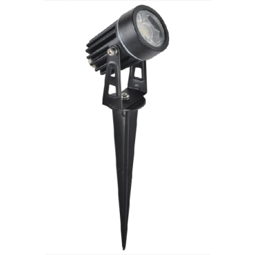 E - GC - 15: Đèn pha LED COB 3W ( Đèn pha ghim cỏ) - KT: Ø40mm x H240mm - Ánh sáng trắng/vàng