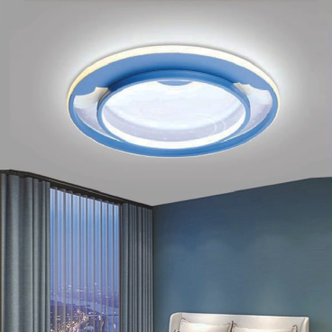 VE - MT - 1525/5: Đèn ốp trần LED - KT: Ø500mm x H100mm - Đèn LED đổi 3 màu - Remote