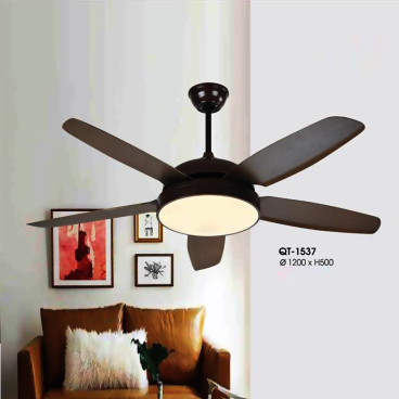 QT - 1537: Quạt trần đèn 5 cánh thẳng