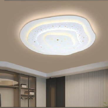 VE - MT - 1572/2: Đèn ốp trần LED - KT: Ø500mm x H100mm - Đèn LED đổi 3 màu - Remote