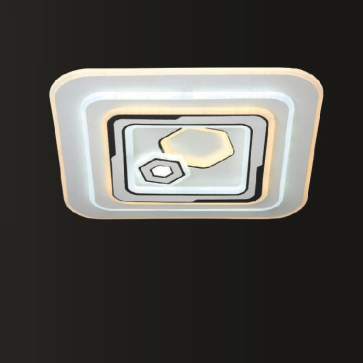 VE - MT - 1576F: Đèn ốp trần LED - KT: L480mm x W480mm x H70mm - Đèn LED đổi 3 màu - Remote