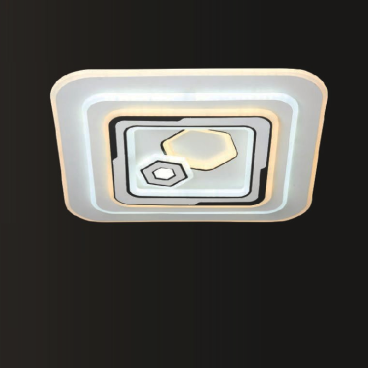 VE - MT - 1576F: Đèn ốp trần LED - KT: L480mm x W480mm x H70mm - Đèn LED đổi 3 màu - Remote