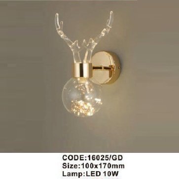 CODE: 16025/GD: Đèn gắn tường LED - KT: 100mm x 170mm - Đèn LED 10W