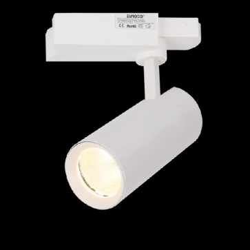 FR-165: Đèn rọi ray LED COB 12W - KT: Ø55mmx120mm x H230mm - 1 chế độ ánh sáng (trắng/vàng)