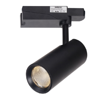 FR-168: Đèn rọi ray LED COB 12W - KT: Ø55mmx120mm x H230mm - 1 chế độ ánh sáng (trắng/vàng)