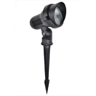 E - GC - 17: Đèn pha LED COB 7W ( Đèn pha ghim cỏ) - KT: Ø90mm x H340mm - Ánh sáng trắng/vàng