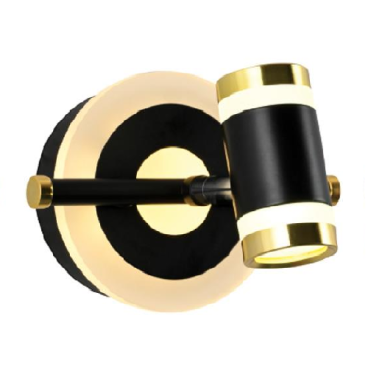 EU - S - 17/1: Đèn rọi tranh/gương - KT: L150mm x W100mm x H130mm - Đèn LED 6W +8 ánh sáng 2 màu vàng, trắng