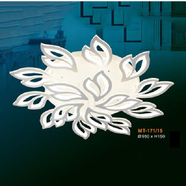 VE -  MT - 171/15: Đèn áp trần LED 15 cánh -  KT: Ø950mm x H150mm - Đèn LED đổi 3 màu