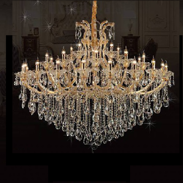 CNQT - 175: Đèn chùm nến phale K9 36 tay -  KT: Ø1450mm x H1500mm - Bóng nến chân E14 x 36 bóng