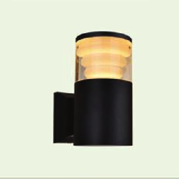 AN - NT - 1779Y/BK: Đèn gắn tường ngoài trời - KT: Ø90mm x H155mm - Đèn LED ánh sáng vàng 3500K