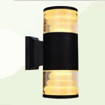 AN - NT - 1779TR/BK: Đèn gắn tường ngoài trời - KT: Ø90mm x H210mm - Đèn LED ánh sáng vàng 3500K