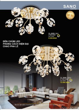 CATALOGUE ĐÈN SANO 2026-2027 ( Chiếc khấu từ 55%-58%)