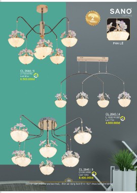 CATALOGUE ĐÈN SANO 2026-2027 ( Chiếc khấu từ 55%-58%)