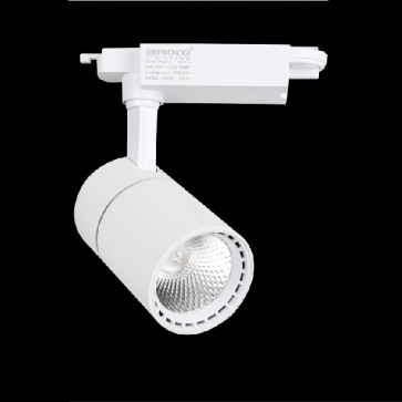 FR-184: Đèn rọi ray LED COB 20W - KT: Ø80mm x 130mm x H220mm - 1 chế độ ánh sáng (trắng/vàng)