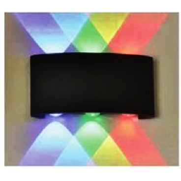 EU - CN - 188: Đèn gắn tường LED - KT: L180mm x W40mm x H100mm - Đèn LED 6 x 1W ánh sáng màu