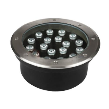 LUG -  18T/18V: Đèn LED âm sàn trên bờ 18W -  KT: Ø220mm x H95mm - Lỗ khoét: Ø180mm - Ánh sáng trắng/vàng