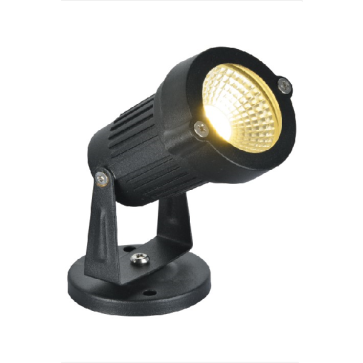 E - FN -192: Đèn pha  ngoài trời LED  COB 5W - KT: Ø70mm x H130mm - IP65 - Ánh sáng xanh dương/xanh lá/đỏ