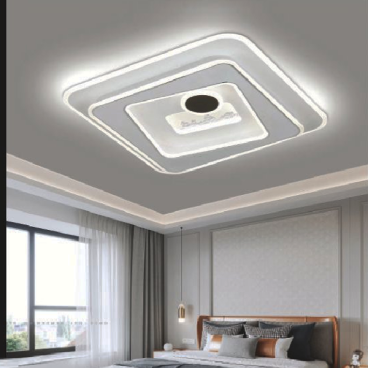 VE - MT - 1980/2: Đèn ốp trần LED - KT: L500mm x W500mm x H100mm - Đèn LED đổi 3 màu - Remote