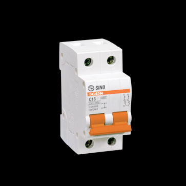 SC45N/C2006: CB 2P ( 2 cực) , 6A, 4.5kA, 400VAC