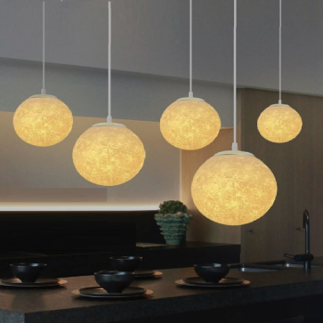 THD20: Đèn thả đơn chao quả cầu - KT: Ø400mm - Đèn E27 x 1 bóng