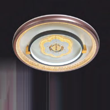 NC 2002B: Đèn áp trần LED Mica - KT: Ø480mm x H70mm - Đèn LED đổi 3 màu