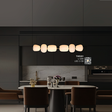 THD201: Đèn thả ngang - KT: L1200mm - Đèn LED đổi 3 màu