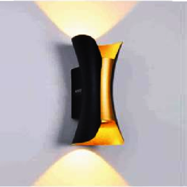 EU - CN - 202: Đèn gắn tường LED - KT: Ø100mm x H200mm - Đèn LED COB 5W x 2 ánh sáng vàng