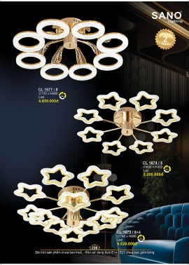 CATALOGUE ĐÈN SANO 2026-2027 ( Chiếc khấu từ 55%-58%)