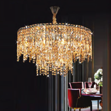 NC 2167A: Đèn thả Phale - KT: Ø600mm x H500mm + 500mm - Bóng đèn chân E14 x 12 bóng