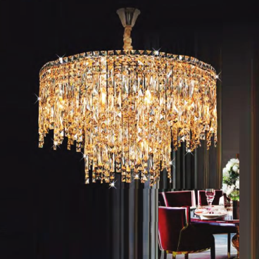 NC 2167B: Đèn thả Phale - KT: Ø800mm x H500mm + 500mm - Bóng đèn chân E14 x 16 bóng