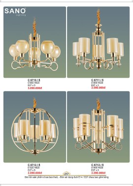 CATALOGUE ĐÈN SANO 2026-2027 ( Chiếc khấu từ 55%-58%)
