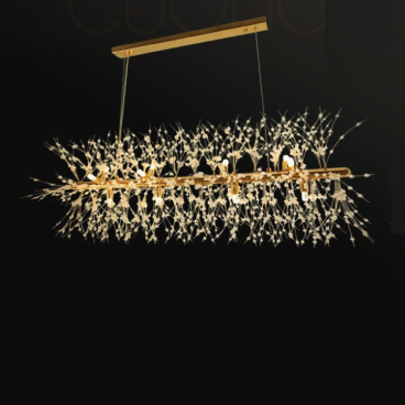 THCN - 21A-20: Đèn thả Ngang - KT: L900mm x H1100mm - Bóng đèn LED G9 x 12 bóng