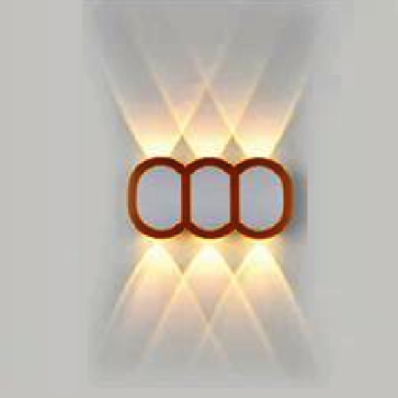 AN - VL - 8220/6WH: Đèn gắn tường ngoài trời - KT: L160mm x H80mm - Đèn LED 6W ánh sáng vàng