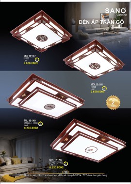CATALOGUE ĐÈN SANO 2026-2027 ( Chiếc khấu từ 55%-58%)