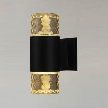 SN - GC 2289: Đèn gắn tường ngoài trời - KT: Ø65mm x H210mm - Đèn LED 7W x 2, ánh sáng đổi 3 màu