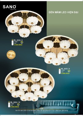 CATALOGUE ĐÈN SANO 2026-2027 ( Chiếc khấu từ 55%-58%)
