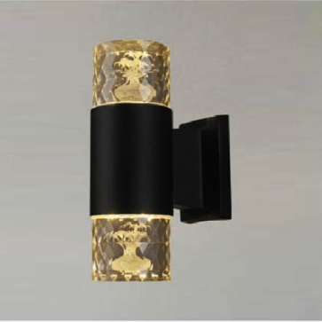 SN - GC 2293: Đèn gắn tường ngoài trời - KT: Ø65mm x H210mm - Đèn LED 7W x 2, ánh sáng đổi 3 màu