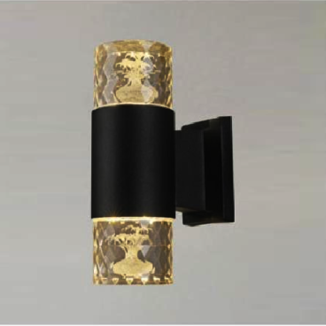 SN - GC 2293: Đèn gắn tường ngoài trời - KT: Ø65mm x H210mm - Đèn LED 7W x 2, ánh sáng đổi 3 màu