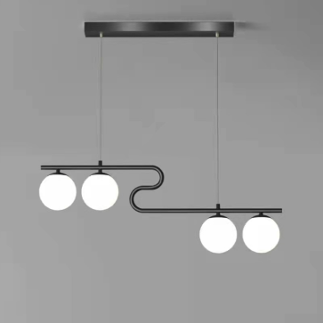 THCN 233-21: Đèn thả 4 bóng chao quả bi - KT: L900mm x H1000mm - Bóng đèn E27 x 4 bóng