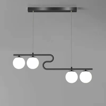 THCN 233-21: Đèn thả 4 bóng chao quả bi - KT: L900mm x H1000mm - Bóng đèn E27 x 4 bóng