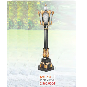 NVT 234: Đèn trụ sân vườn hợp kim