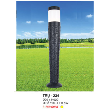 TRỤ - 234: Trụ đèn LED sân vườn 5W - Ánh sáng vàng