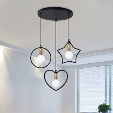 THCN 244: Đèn thả 3 - KT: Ø300mm x H800 - Bóng đèn E27 x 3 bóng