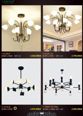 CATALOGUE ĐÈN VERONA 2026 ( CK từ 50%-60%)