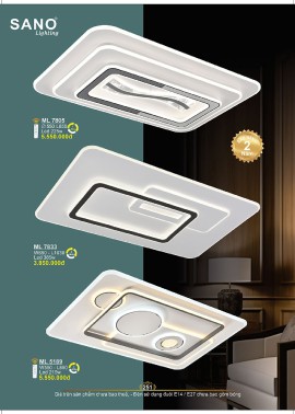 CATALOGUE ĐÈN SANO 2026-2027 ( Chiếc khấu từ 55%-58%)