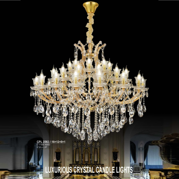 S - CPL 2563/16+12+8+1: Đèn chùm Phale nến 37 tay - KT: Ø1180mm x H950mm - Bóng đèn nến E14 x 37 bóng