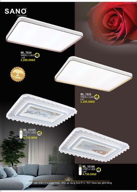 CATALOGUE ĐÈN SANO 2026-2027 ( Chiếc khấu từ 55%-58%)