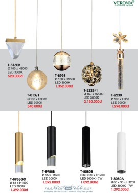 CATALOGUE ĐÈN VERONA 2026 ( CK từ 50%-60%)