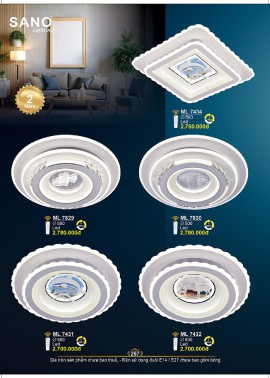CATALOGUE ĐÈN SANO 2026-2027 ( Chiếc khấu từ 55%-58%)