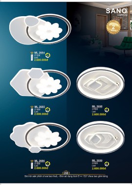 CATALOGUE ĐÈN SANO 2026-2027 ( Chiếc khấu từ 55%-58%)